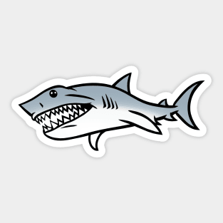 Shark Front Back Sticker